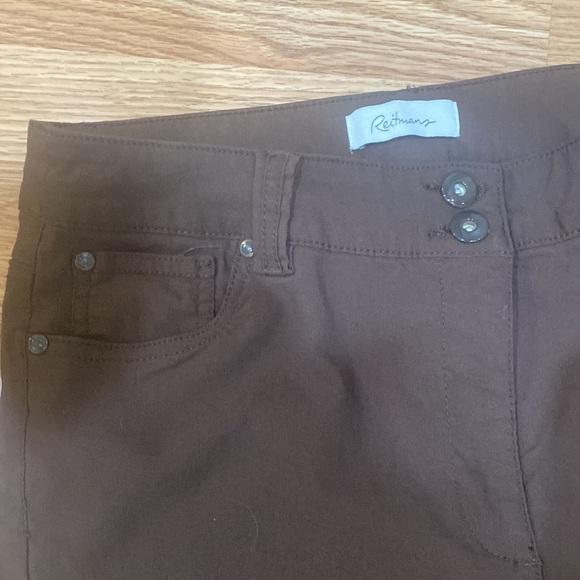 Reitmans Brown capris size 14 petite - Picture 5 of 7